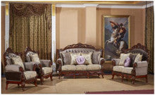 SOFIA SOFA FABRIC LOUNGE SUITE 3+ 1+1 - AS PICTURED