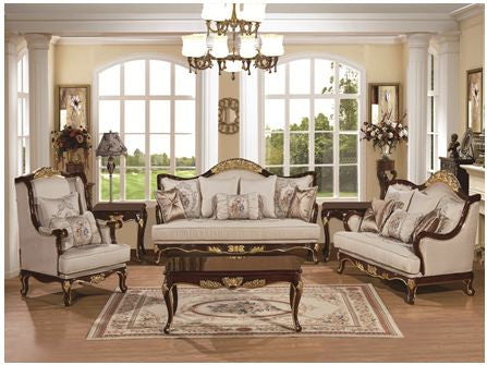 SALLY SOFA FABRIC LOUNGE SUITE 3+ 1+1 - AS PICTURED