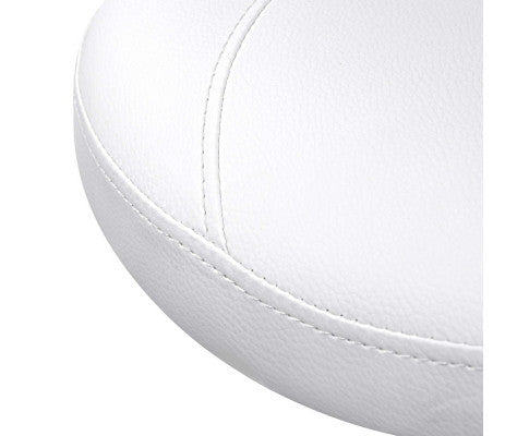ANDERSEN PU LEATHER SWIVEL SALON STOOL - WHITE