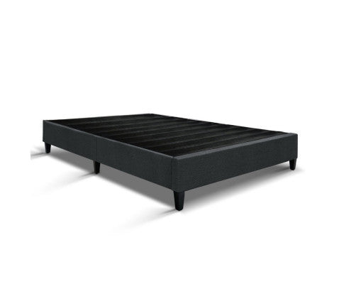 DOUBLE FRAISER FABRIC BED BASE FRAME ONLY - CHARCOAL