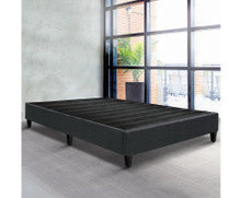DOUBLE FRAISER FABRIC BED BASE FRAME ONLY - CHARCOAL