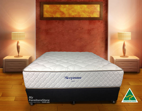 KING SINGLE OPAL POCKET SPRING + LATEX MATTRESS - MEDIUM