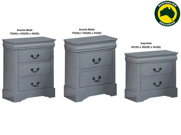 SPINNAKER HYBRID (AUSSIE MADE / IMPORTED) BEDSIDE TABLE COLLECTION - ASSORTED PAINTED COLOURS