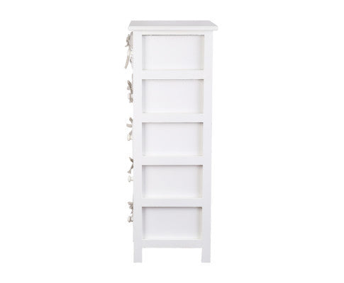 SOLANA 5 DRAWER/ 5 BASKET STORAGE CABINET - AS PICTURED