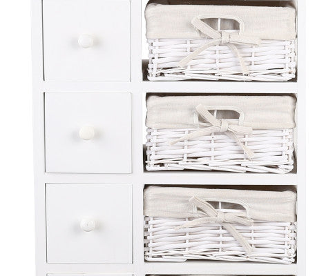 SOLANA 5 DRAWER/ 5 BASKET STORAGE CABINET - AS PICTURED