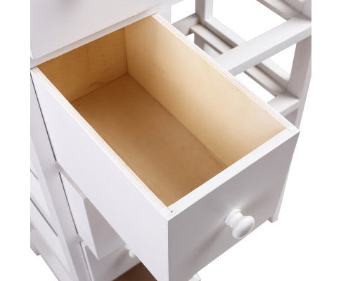 SOLANA 5 DRAWER/ 5 BASKET STORAGE CABINET - AS PICTURED