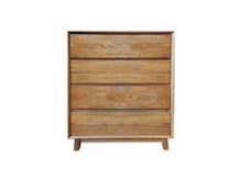 SUMMIT 4 DRAWER TALLBOY CHEST - 1020(H) X 850(W)-LIGHT OAK