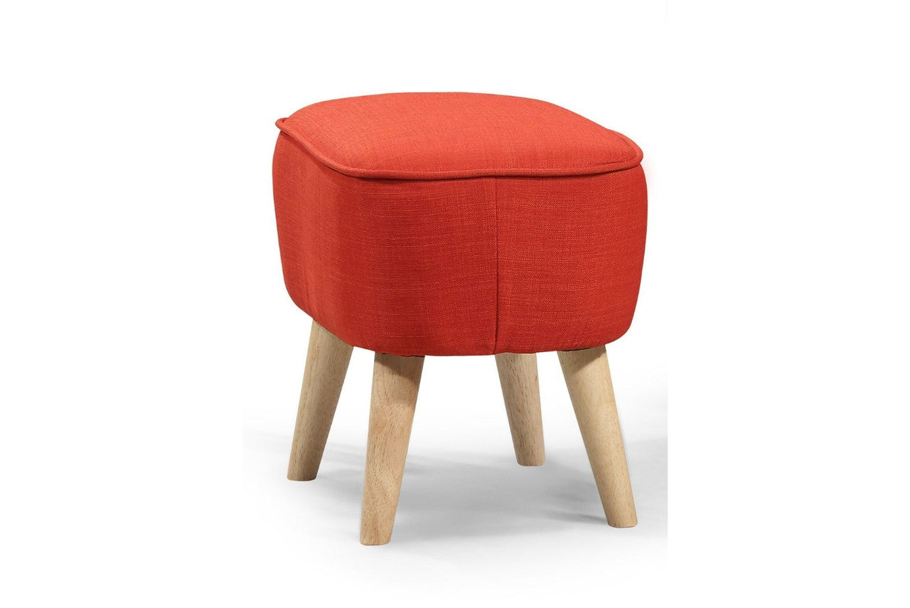 GEORGIA FABRIC UPHOLSTERED FOOT STOOL - SUNKIST