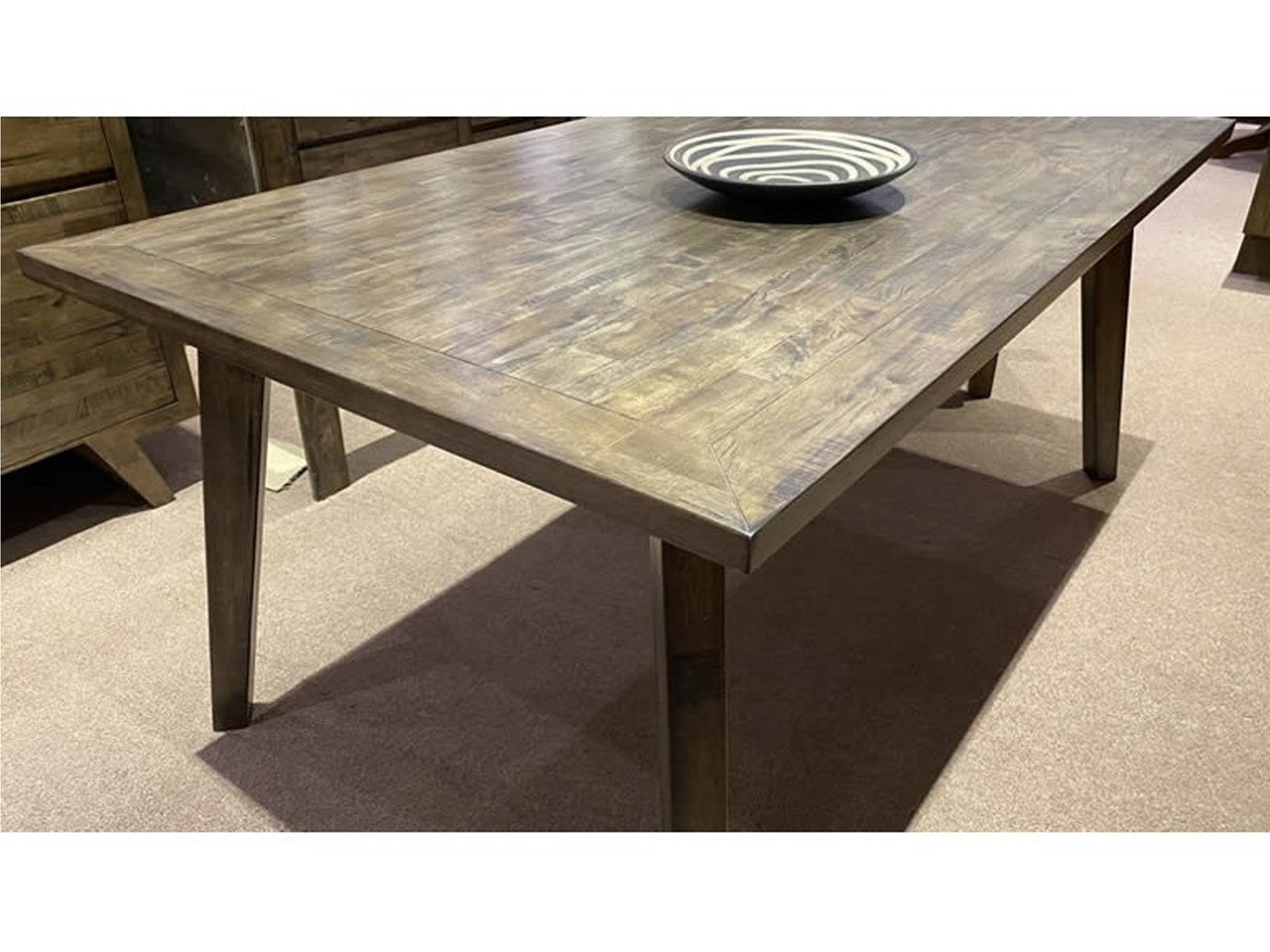 LILITH 7 PIECE HARDWOOD DINING SETTINGS - 1800(W) x 1000(D) TABLE - AS PICTURED