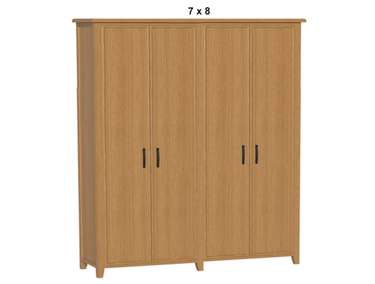 SYDNEYSIDE (AUSSIE MADE) PANTRY WITH PICTURE FRAME DOORS PIGEON PAIRED COLLECTION - TASSIE OAK COMBINATION - ASSORTED STAINED COLOURS - STARTING FROM $1799