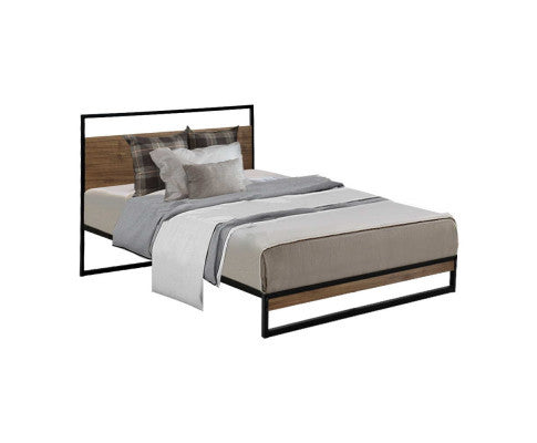 SINGLE RALPH METAL BED - BLACK