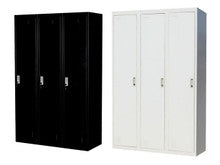 SANTEX (LLIE05) 3 x DOOR SIDE BY SIDE OFFICE/GYM/ SHED/STORAGE /LOCKER - 1140(W) - GREY OR BLACK