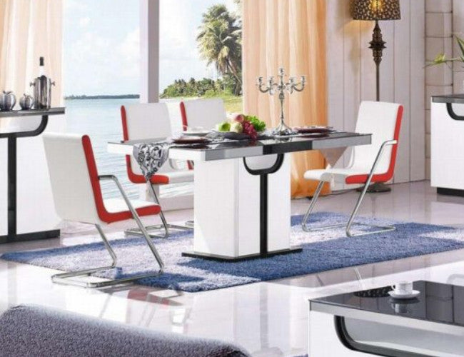 JOLENE (9035) DINING CHAIR ONLY - (MODEL 19-8-9-18-12-5-25) - WHITE / BLACK
