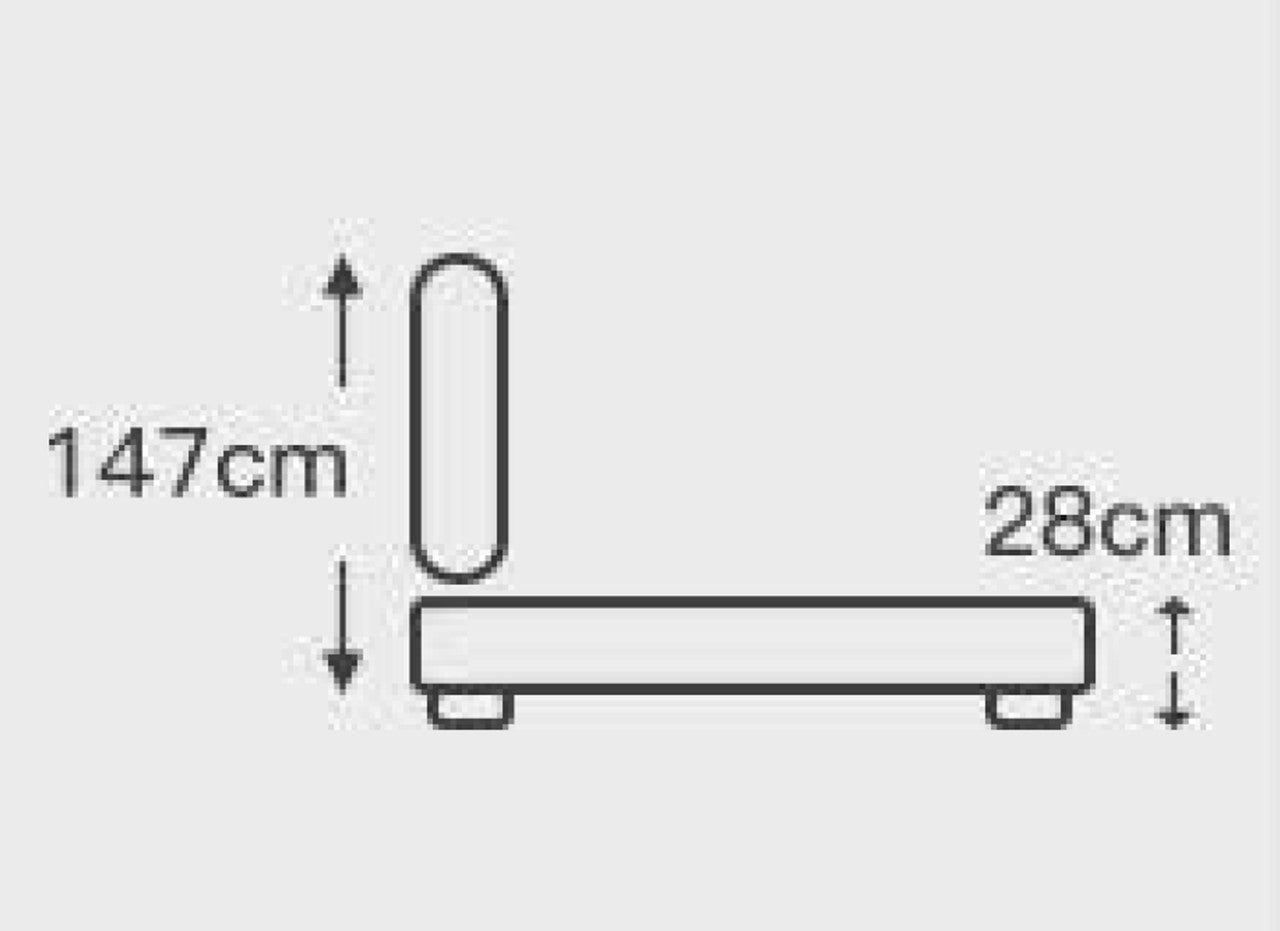 SINGLE ANAHEIM LEATHERETTE / LINEN / VELVET BED - ASSORTED COLOURS