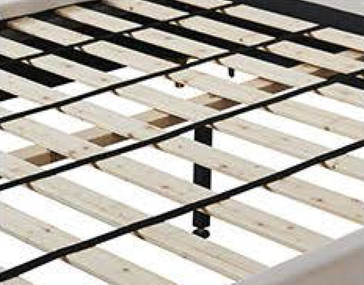 DOUBLE BENICIA LEATHERETTE / LINEN / VELVET FANCY BED WITH METAL BEDHEAD FRAME - ASSORTED COLOURS