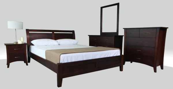 SOHO KING BED FRAME - WALNUT