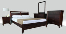 SOHO KING BED FRAME - WALNUT