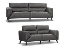 SONOMA 3 SEATER + 2 SEATER LOUNGE SUITE - GUNMETAL (PICTURED), SILVER OR TANGERINE