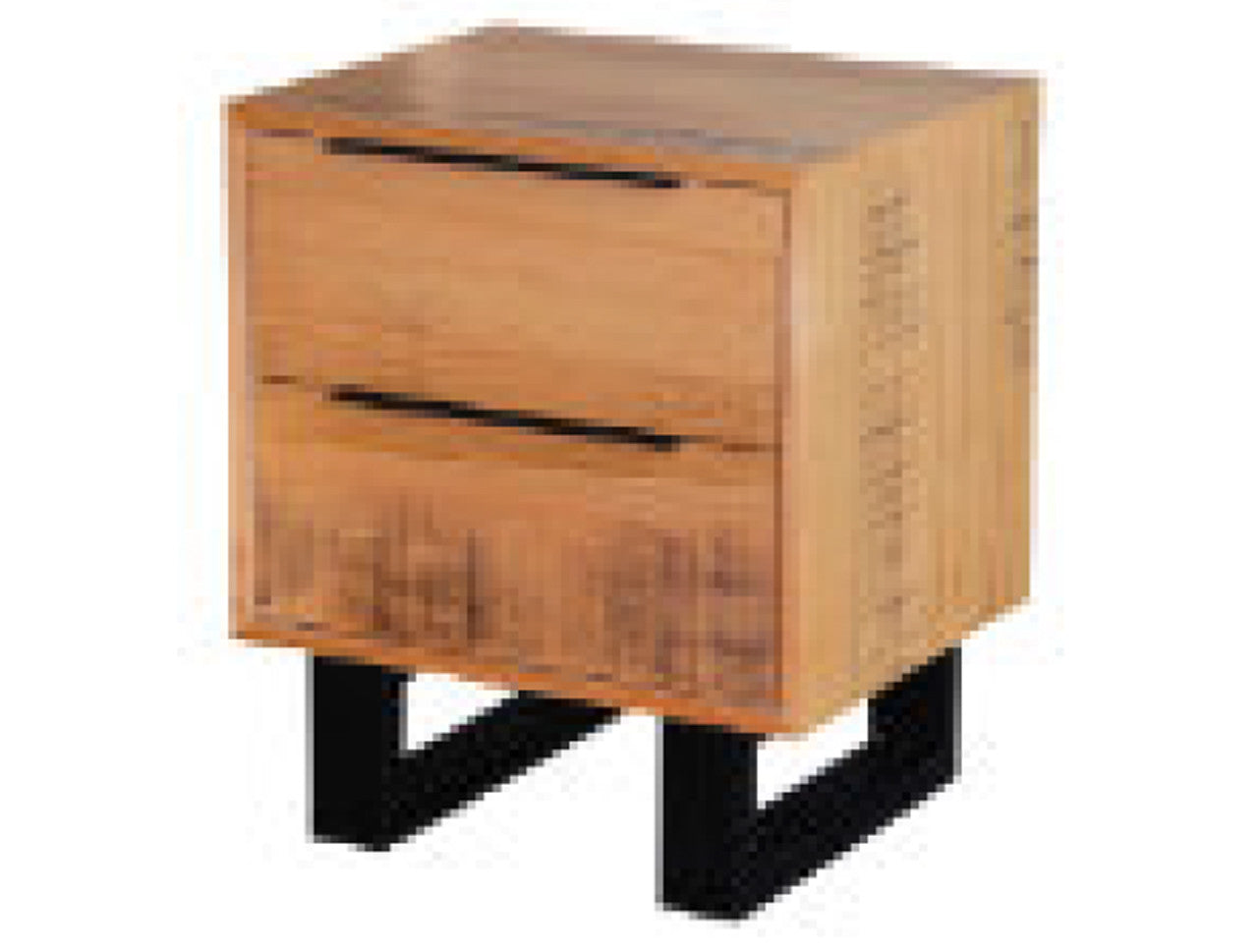 SYMTHESDALE QUEEN 3 PIECE (BEDSIDE) BEDROOM SUITE - TASSIE OAK - ROUGH SAWN