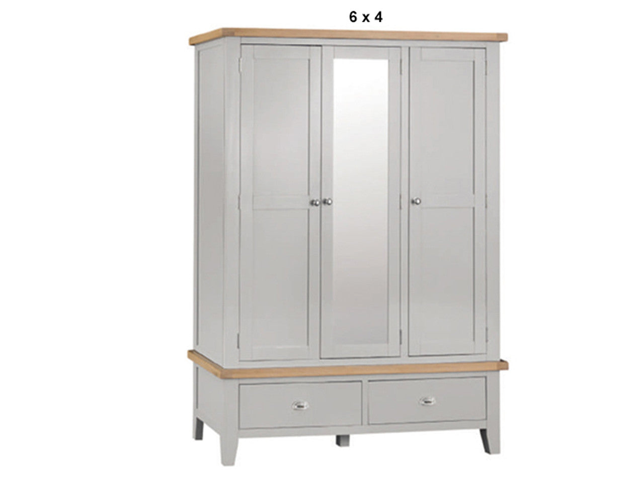SPENCER (AUSSIE MADE) 3 DOOR / 2 DRAWER WARDROBE WITH MIRROR COLLECTION - ASSORTED PAINTED / STAINED COLOURS - STARTING FROM $2299