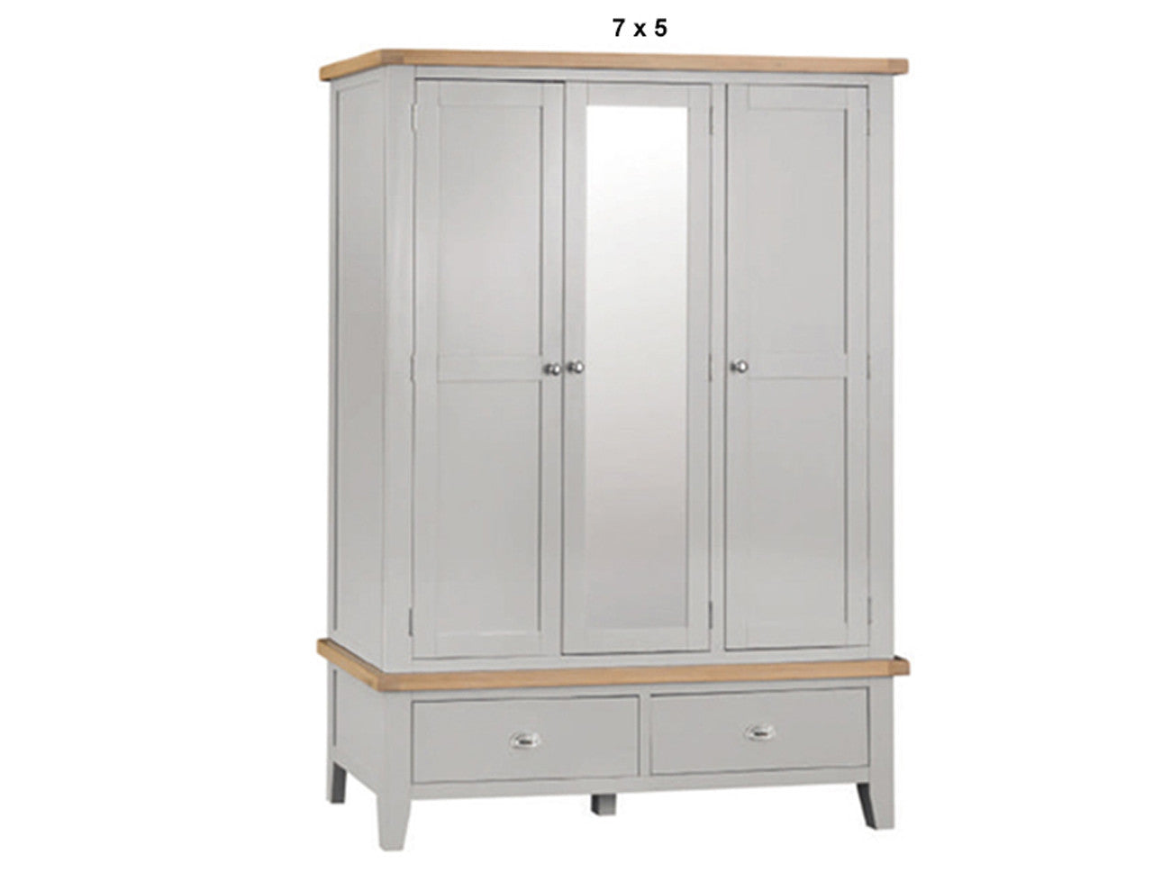 SPENCER (AUSSIE MADE) 3 DOOR / 2 DRAWER WARDROBE WITH MIRROR COLLECTION - ASSORTED PAINTED / STAINED COLOURS - STARTING FROM $2299