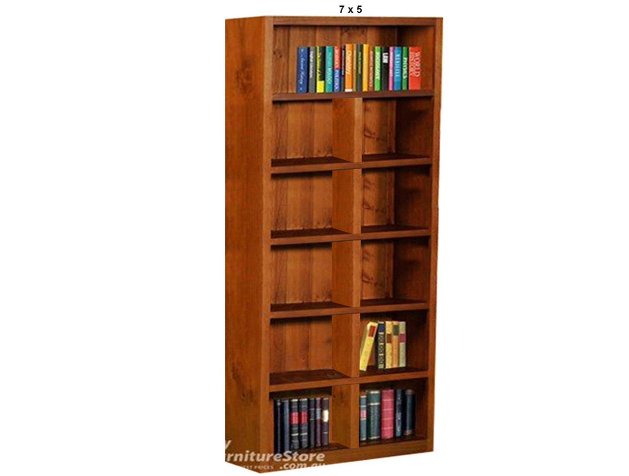 SUSSIE (AUSSIE MADE) HIGHLINE BOOKCASE COLLECTION - ASSORTED STAINED COLOURS - STARTING FROM $399