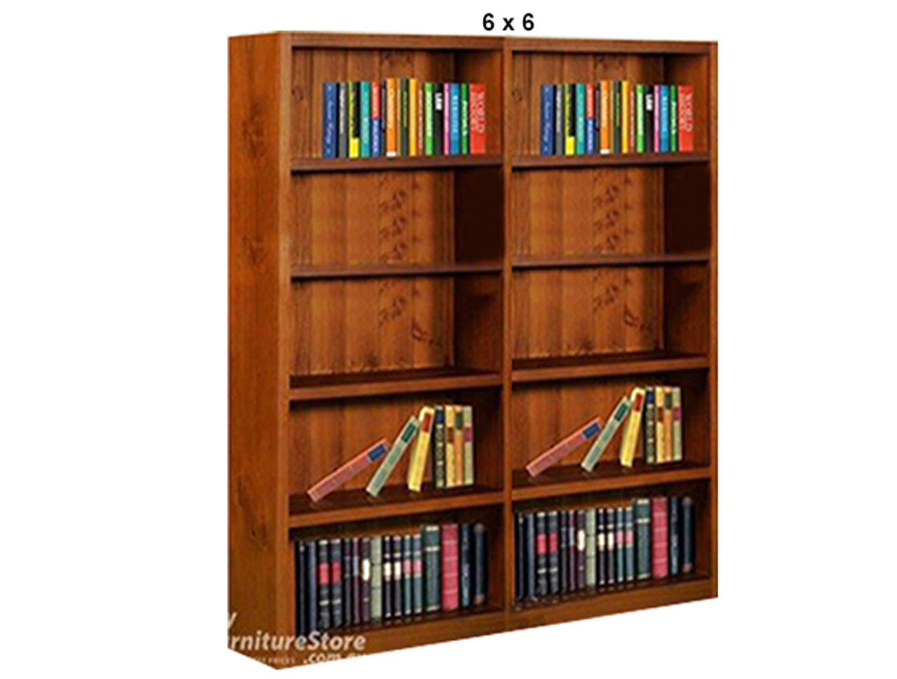SUSSIE (AUSSIE MADE) LARGE HIGHLINE BOOKCASE COLLECTION - ASSORTED STAINED COLOURS - STARTING FROM $1199