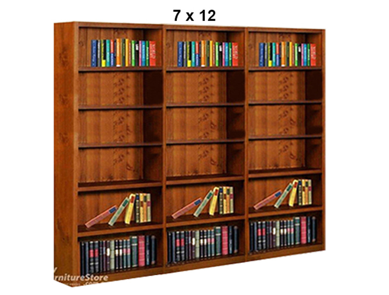 SUSSIE (AUSSIE MADE) TRIPLE HIGHLINE BOOKCASE COLLECTION - (3 SECTION) - ASSORTED STAINED COLOURS - STARTING FROM $1799