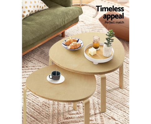MORLEY NEST OF 2 TABLES - WOODEN