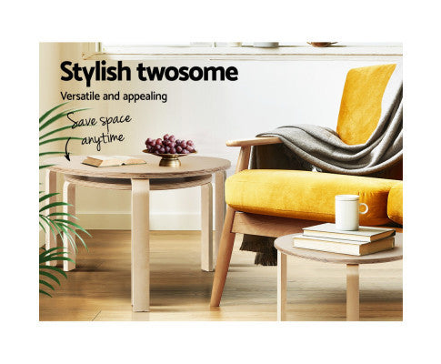 MORLEY NEST OF 2 TABLES - WOODEN