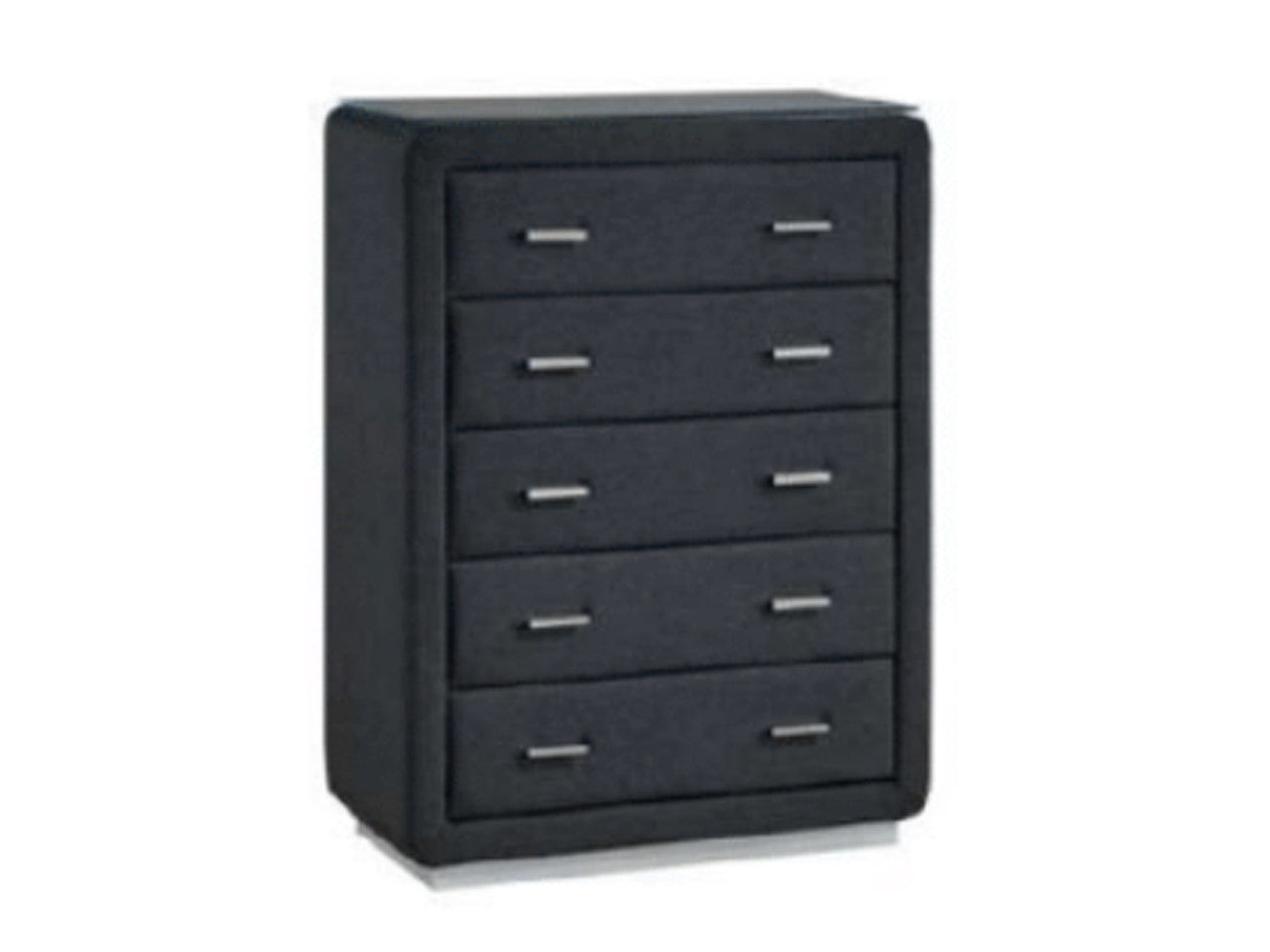 WARRIMOO 5 DRAWER TALLBOY (NO TOP GLASS) - ASSORTED COLOURS