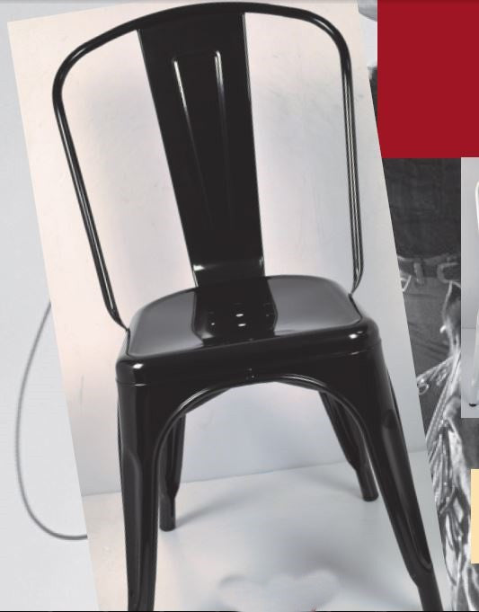 TOLEDO CHAIR - BLACK, WHITE, YELLOW , RED OR SILVER