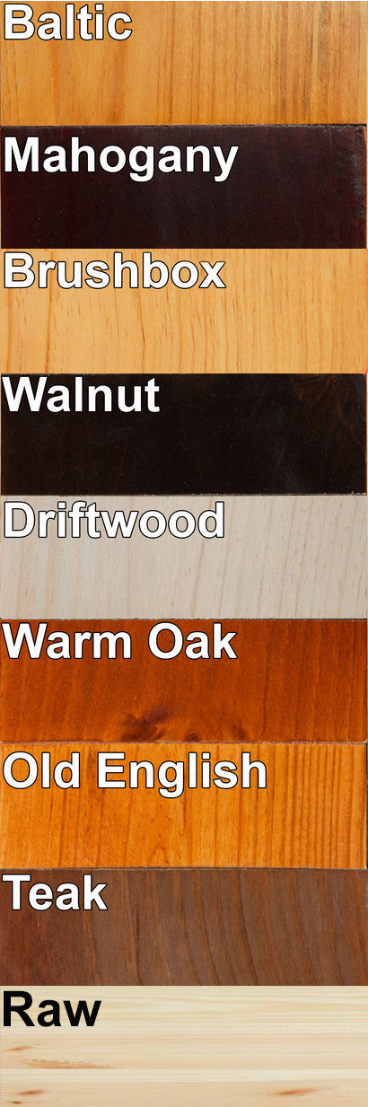 Sussie (AUSSIE MADE) Lowline Bookcase Collection - Assorted Stained Colours