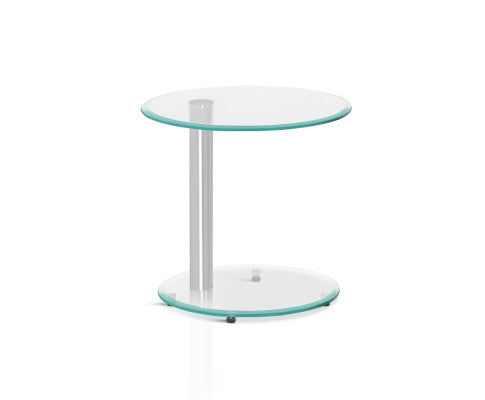 CALLISTO ROUND GLASS COFFEE TABLE - AS PICTURED
