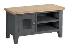 ARBETTA (TT-STV-CH) STANDARD TV UNIT WITH 1 DOOR - 550(H) x 1000(W) x 400(D) - CHARCOAL / OAK