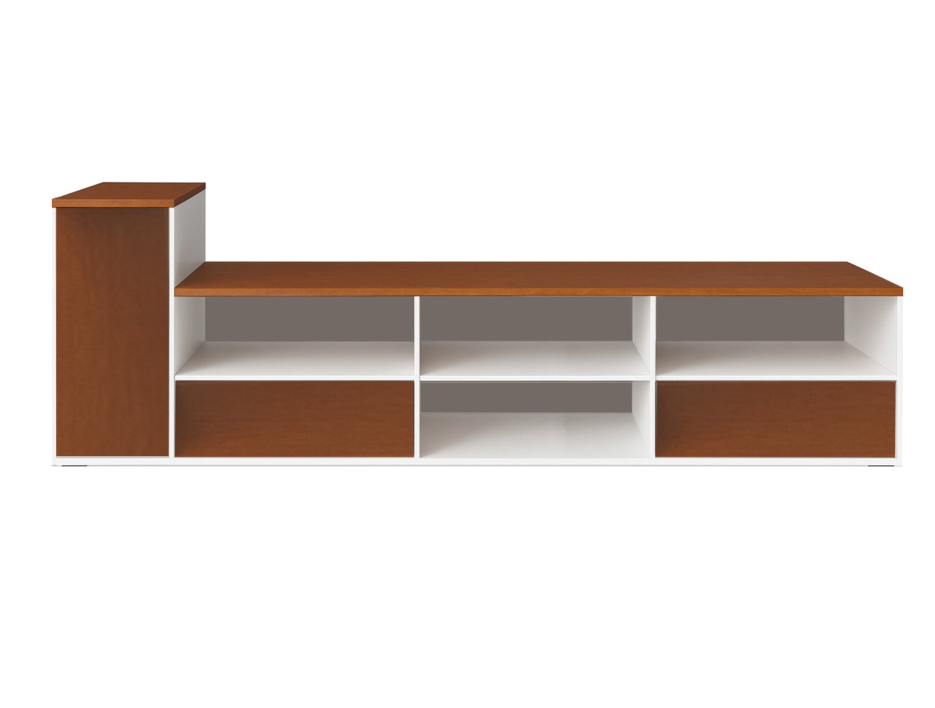 FUJII (AUSSIE MADE) LOWLINE 2 DRAWER / 1 DOOR TV UNIT COLLECTION - TASSIE OAK COMBINATION - ASSORTED STAINED COLOURS - STARTING FROM $1699
