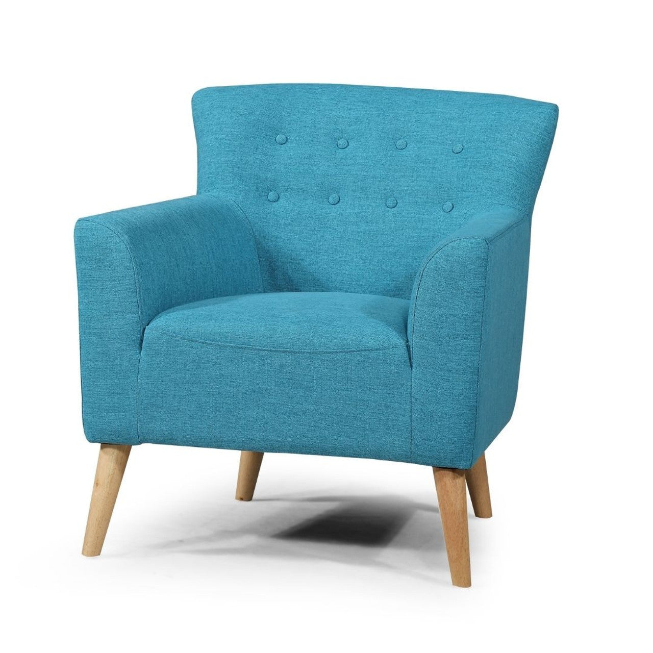 DARCY ACCENT FIESTA FABRIC UPHOLSTERED SOFA ARM CHAIR - ASSORTED COLOURS