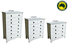 TOKYO (AUSSIE MADE) TALLBOY COLLECTION - ASSORTED PAINTED COLOURS - STARTING FROM $1099