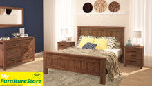 RADIUS (AUSSIE MADE) DOUBLE OR QUEEN 5 PIECE (DRESSER) BEDROOM SUITE - ASSORTED COLOURS