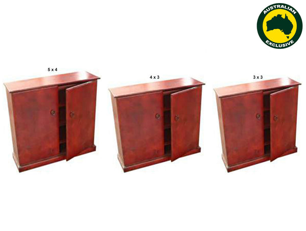 TRACY (AUSSIE MADE) SHOE CABINET WITH SMOOTH DOORS COLLECTION - ASSORTED STAINED COLOURS