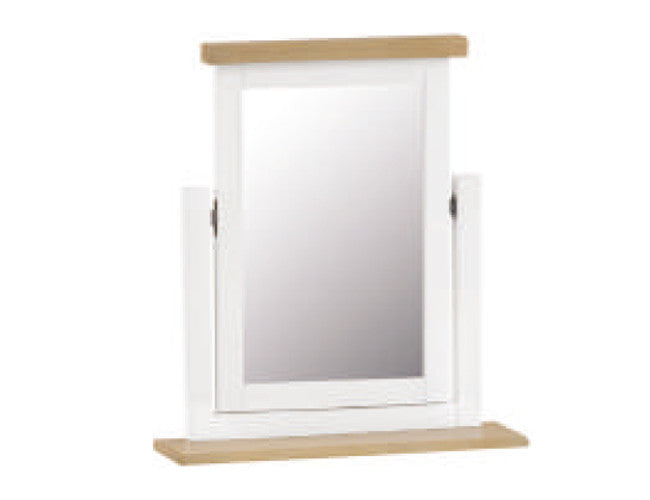 KING SPENCER 6 PIECE THE LOT BEDROOM SUITE - BRIGHT WHITE / LIGHT OAK (2 TONE)