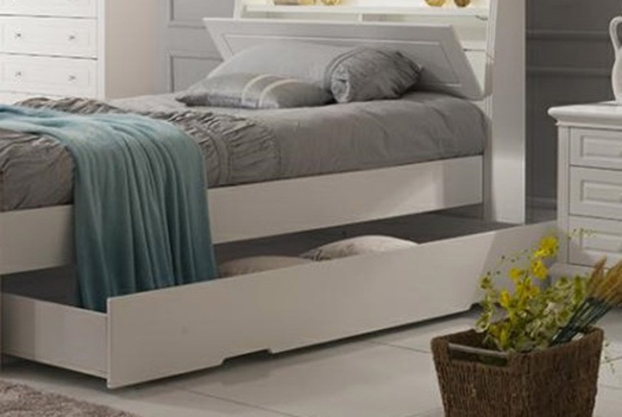 KING SINGLE HALIMA TRUNDLE ONLY (LS-716 KS) - IVORY WHITE