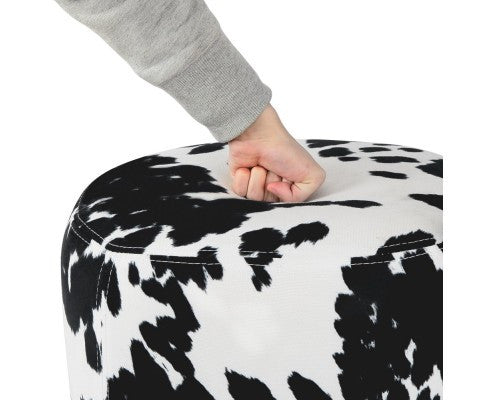 COW ANIMAL KIDS STOOL - BLACK & WHITE