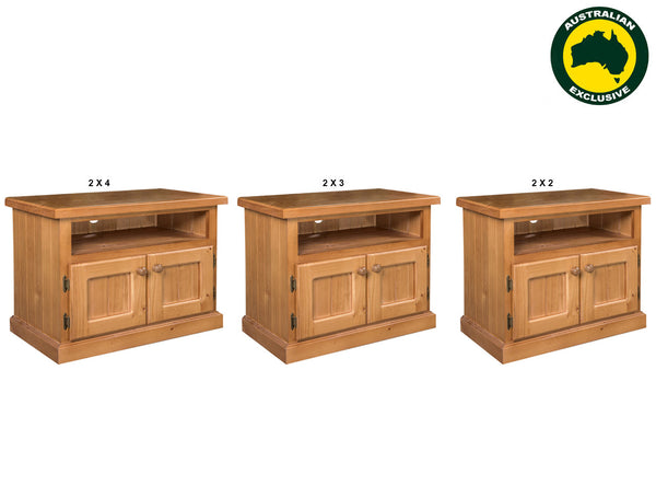 URBAN (AUSSIE MADE) THICK TOP TV STAND COLLECTION - ASSORTED STAINED COLOURS