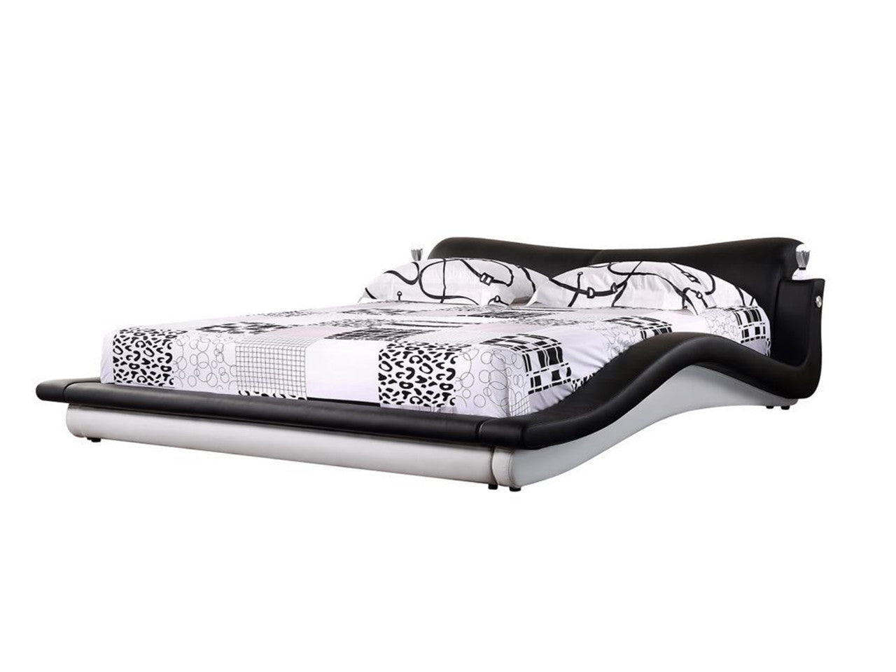 QUEEN ASROMA LEATHERETTE BED ONLY (G1035#) - ASSORTED COLORS