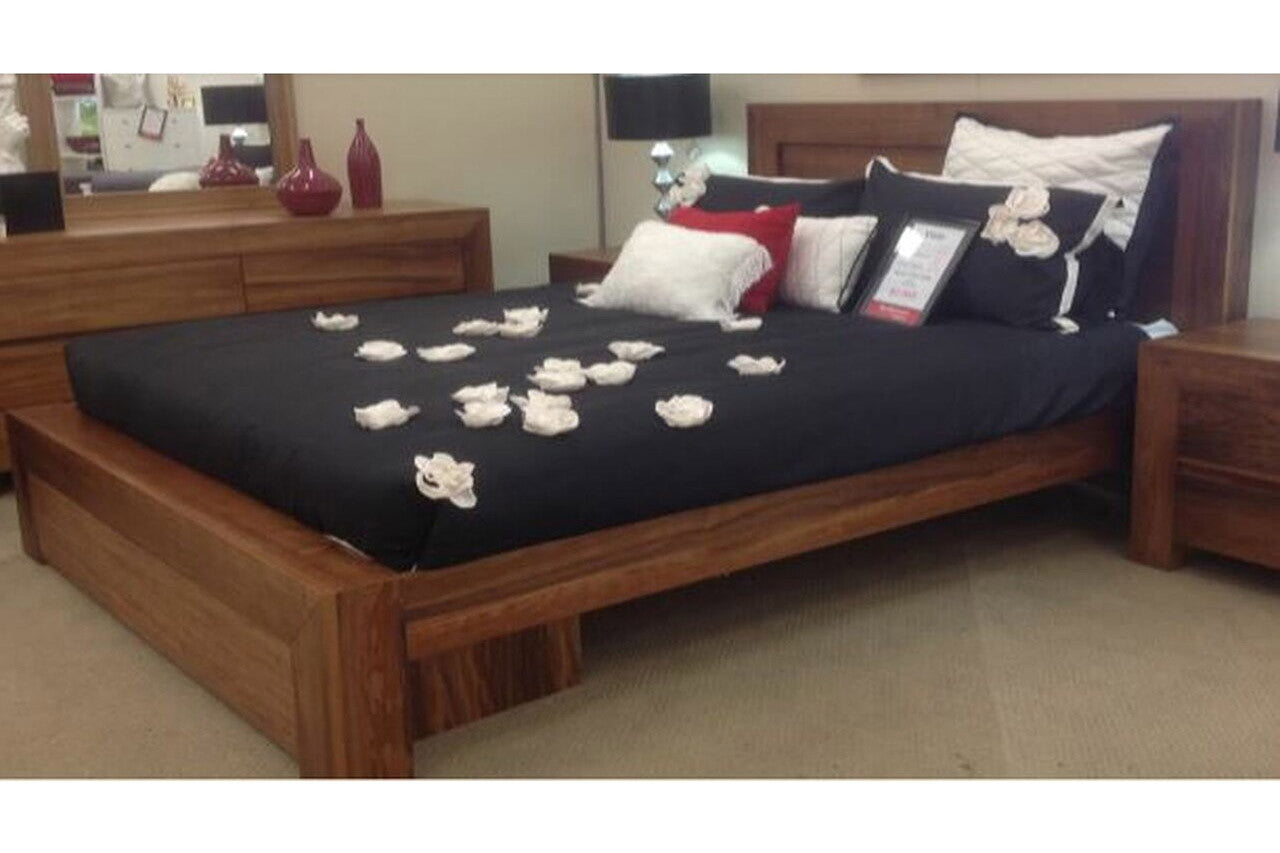 QUEEN COBRIZA HARDWOOD BED FRAME - (MODEL:22-9-19-20-1-18-9-1)