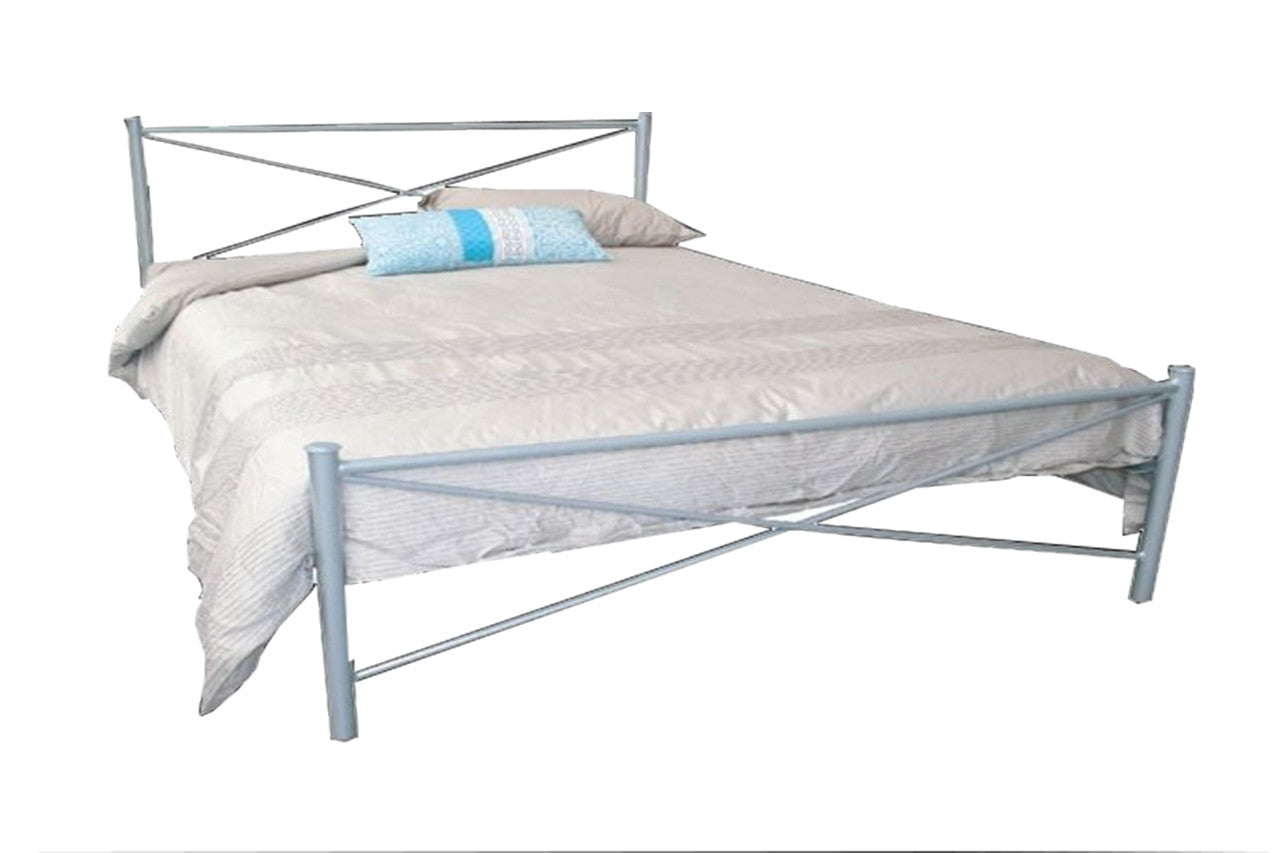 QUEEN PARIS (AUSSIE MADE) METAL BED - ASSORTED COLOURS