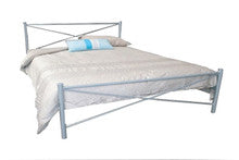QUEEN PARIS (AUSSIE MADE) METAL BED - ASSORTED COLOURS