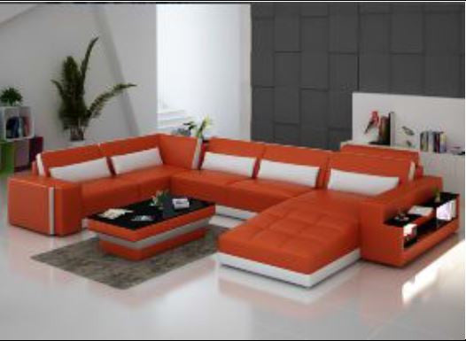 CHANCY (G8019) CHAISE LOUNGE + COFFEE TABLE - CHOICE OF LEATHER AND ASSORTED COLOURS AVAILABLE