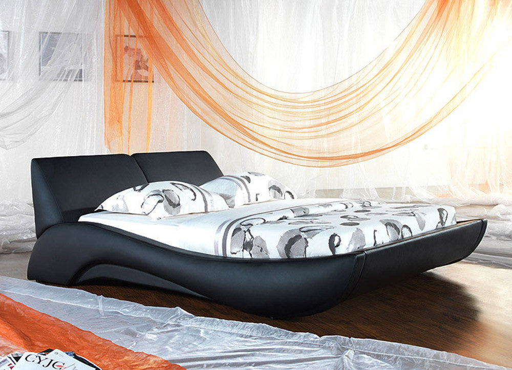 QUEEN TERNI (V2#) LEATHERETTE BED - ASSORTED COLOURS AVAILABLE